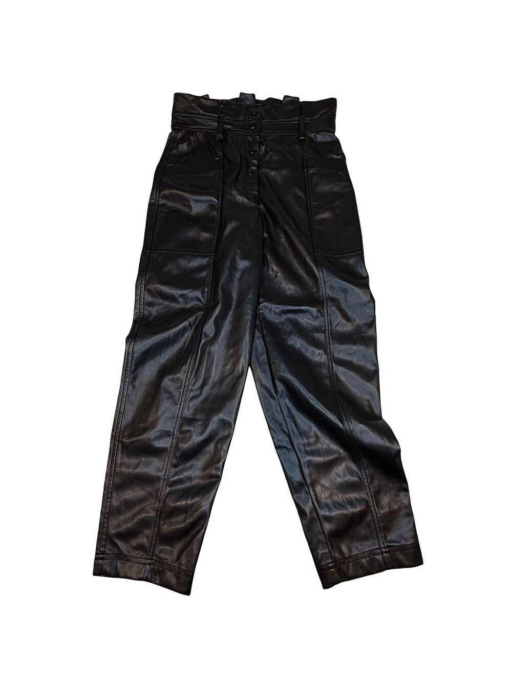 House of Harlow 1960 Black Faux Leather Pants - Size 6